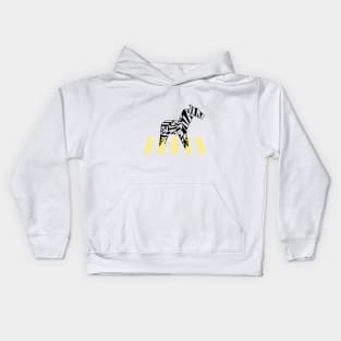 Abstract Minimalist Zebra Crossing Kids Hoodie